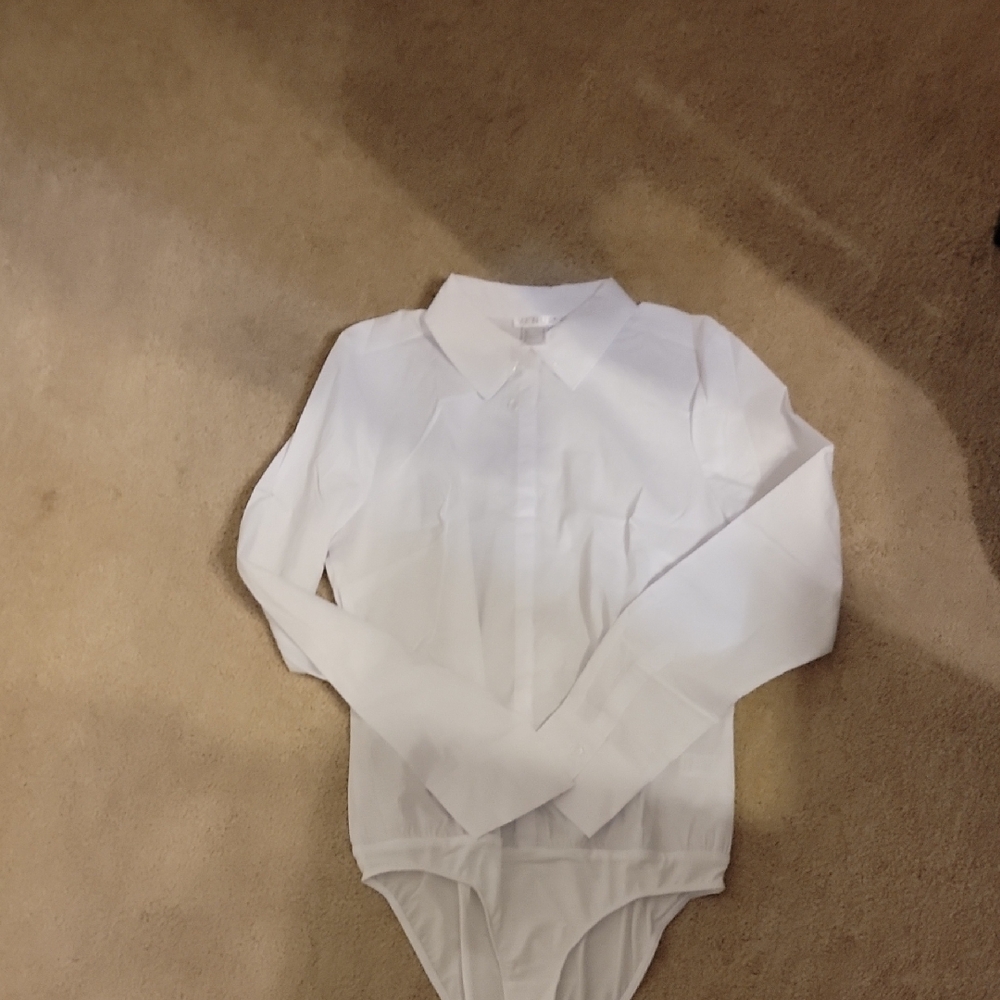 VENUS Set Of 3 Crisp White Collared Bodysuit